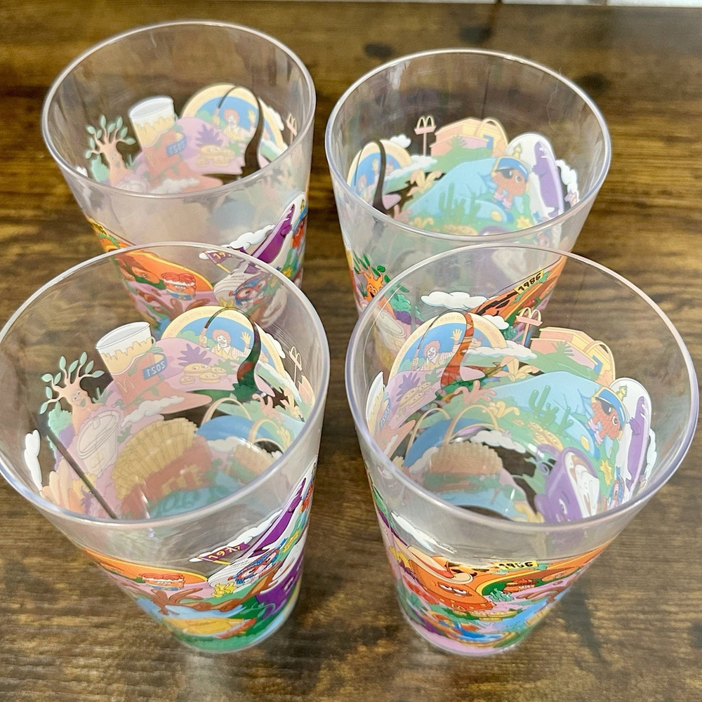 Set of 4 McDonald’s 2024 Collectors Edition Cup McDonalds Limited Collectable - Picture 6 of 8